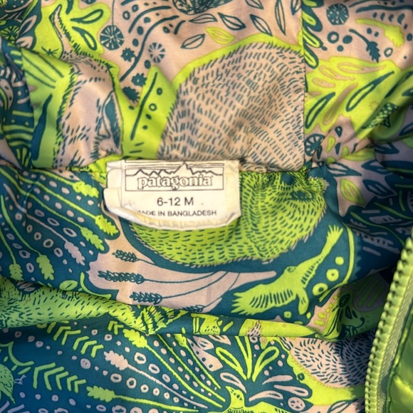 Patagonia Baby Reversible Down Sweater Hoody Insulated Jacket   6-12 monts - Picture 4 of 12